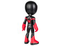 Une figurine de Spider-Man noire et rouge.