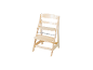 Chaise haute bébé en bois avec siège et repose-pieds réglables