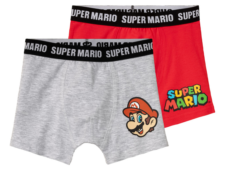 Aller en mode plein écran : Nintendo Super Mario Lot de 2 boxers enfant - Image 1