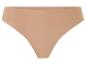 Culotte femme beige, coupe classique et sans coutures.