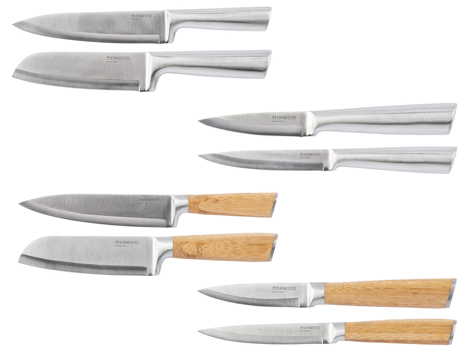 ERNESTO® Couteau avec manche en bambou