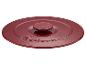 Un couvercle rouge pour une casserole Masterpro.