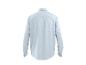 Chemise homme bleu clair à manches longues avec col, vue de dos.