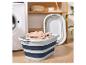 Corbeille et bac à linge pliable au design moderne.