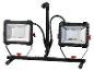 Deux projecteurs LED Parkside avec support.