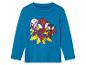 T-shirt bleu enfant à manches longues avec Spider-Man et ses amis.