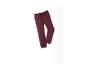 Pantalon de jogging bordeaux pour enfant sur fond blanc.