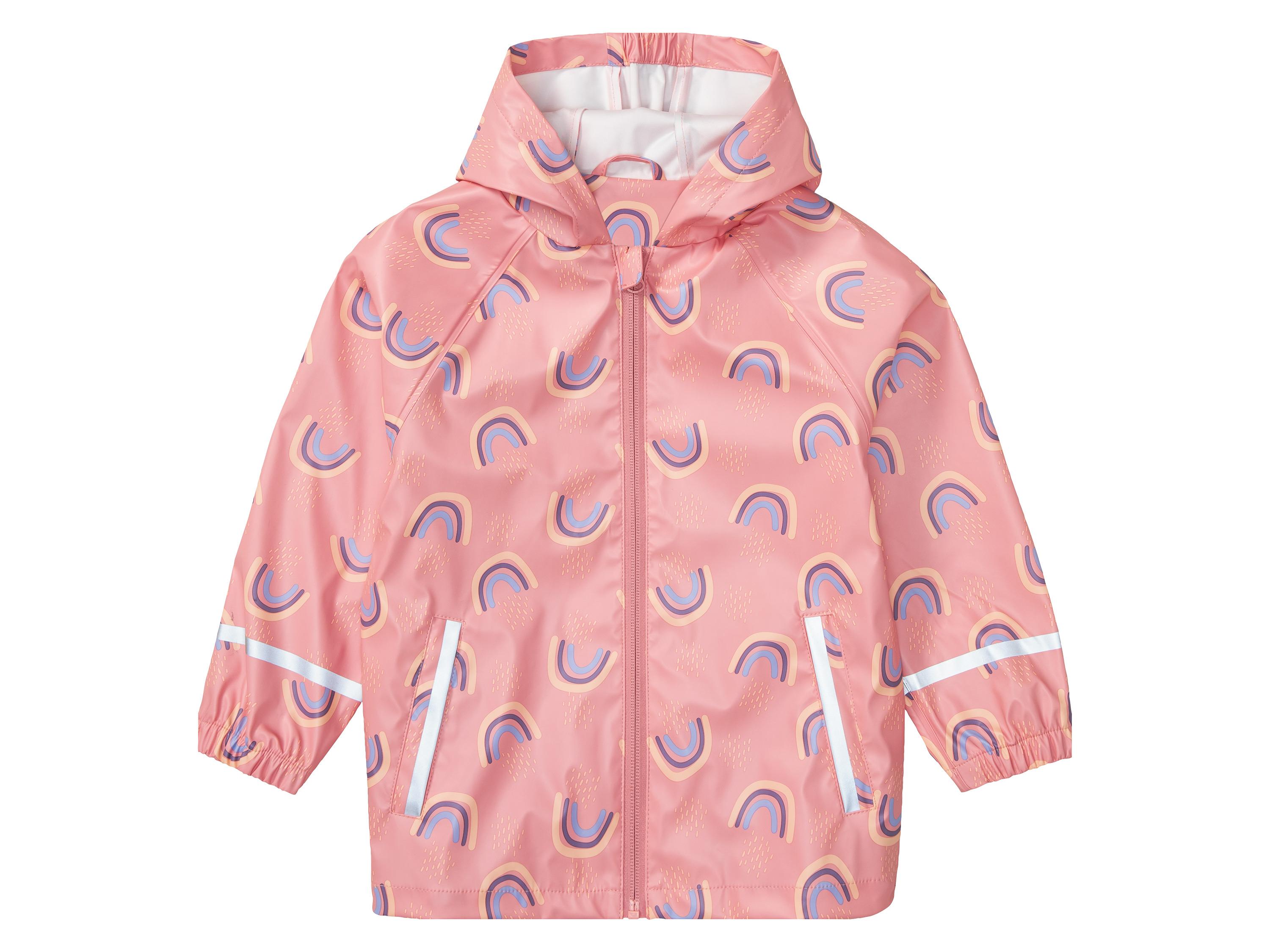 lupilu® Veste imperméable petite fille (86/92, Rose et imprimés)