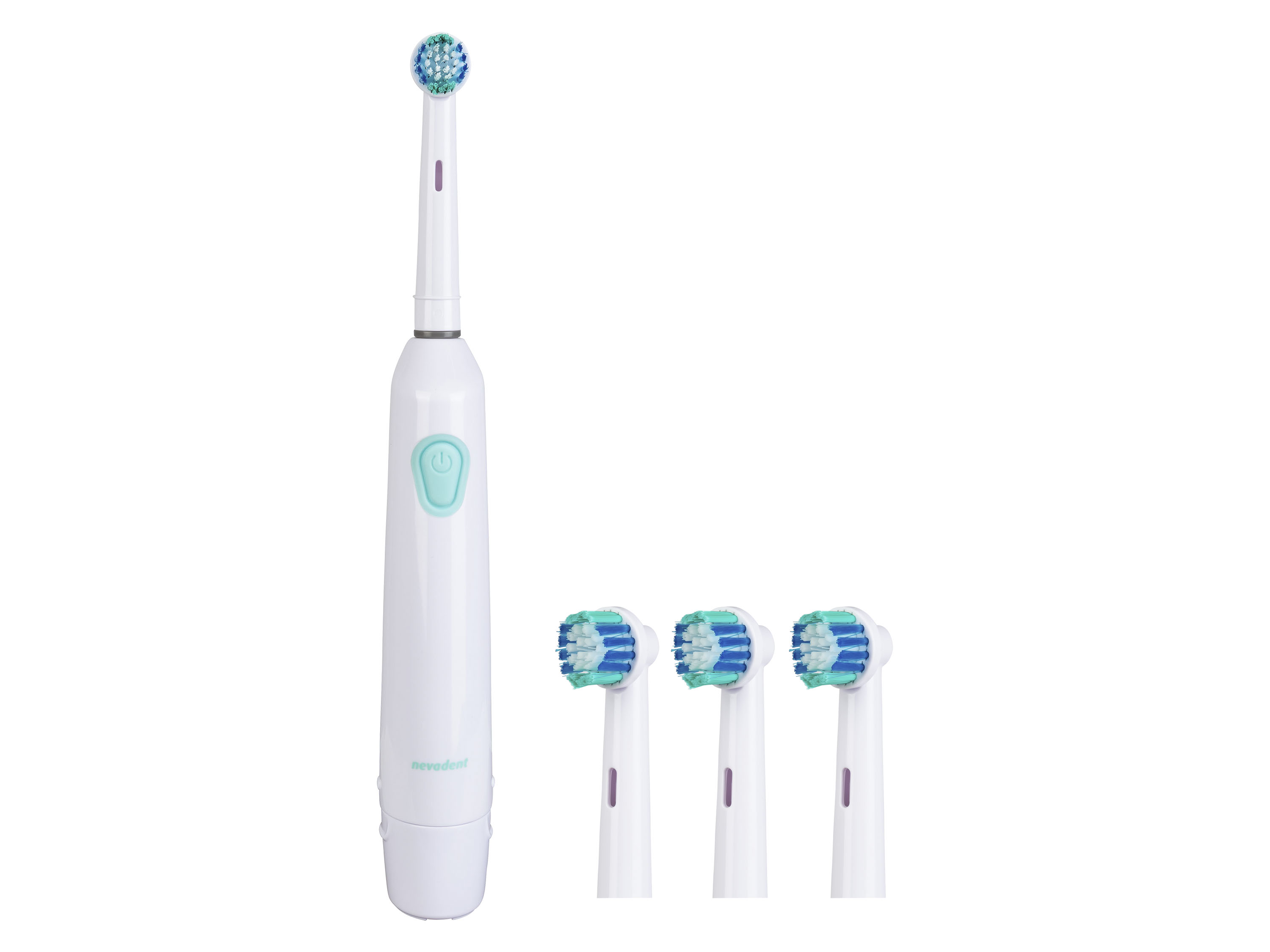 nevadent Brosse à dents électrique, avec 4 têtes de brosse