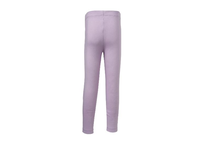 Vue arrière d'un legging enfant violet clair