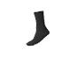 Une chaussette de sport noire avec un logo blanc