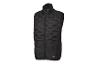 Gilet matelassé noir pour homme avec col montant et fermeture éclair