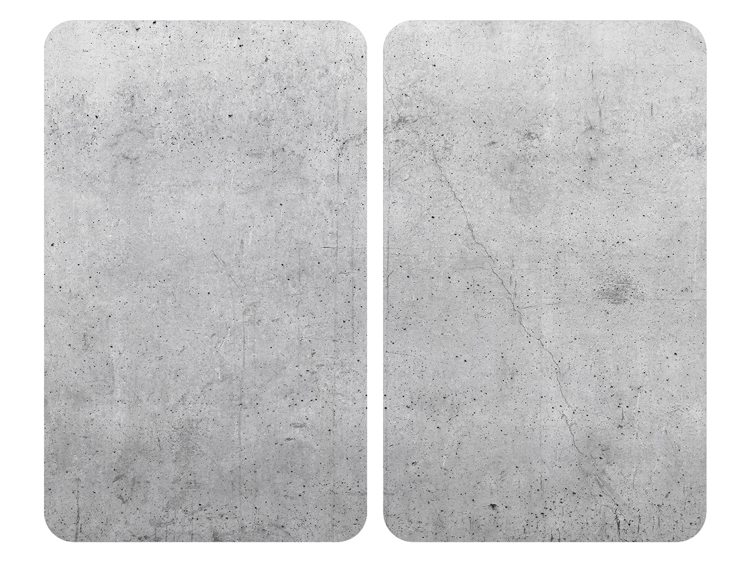 Wenko Plaque de cuisson »Universal«, 2 pièces, pour tous types de feux, en verre trempé. (béton)