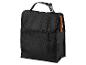 Sac isotherme noir pour le déjeuner avec poignée.