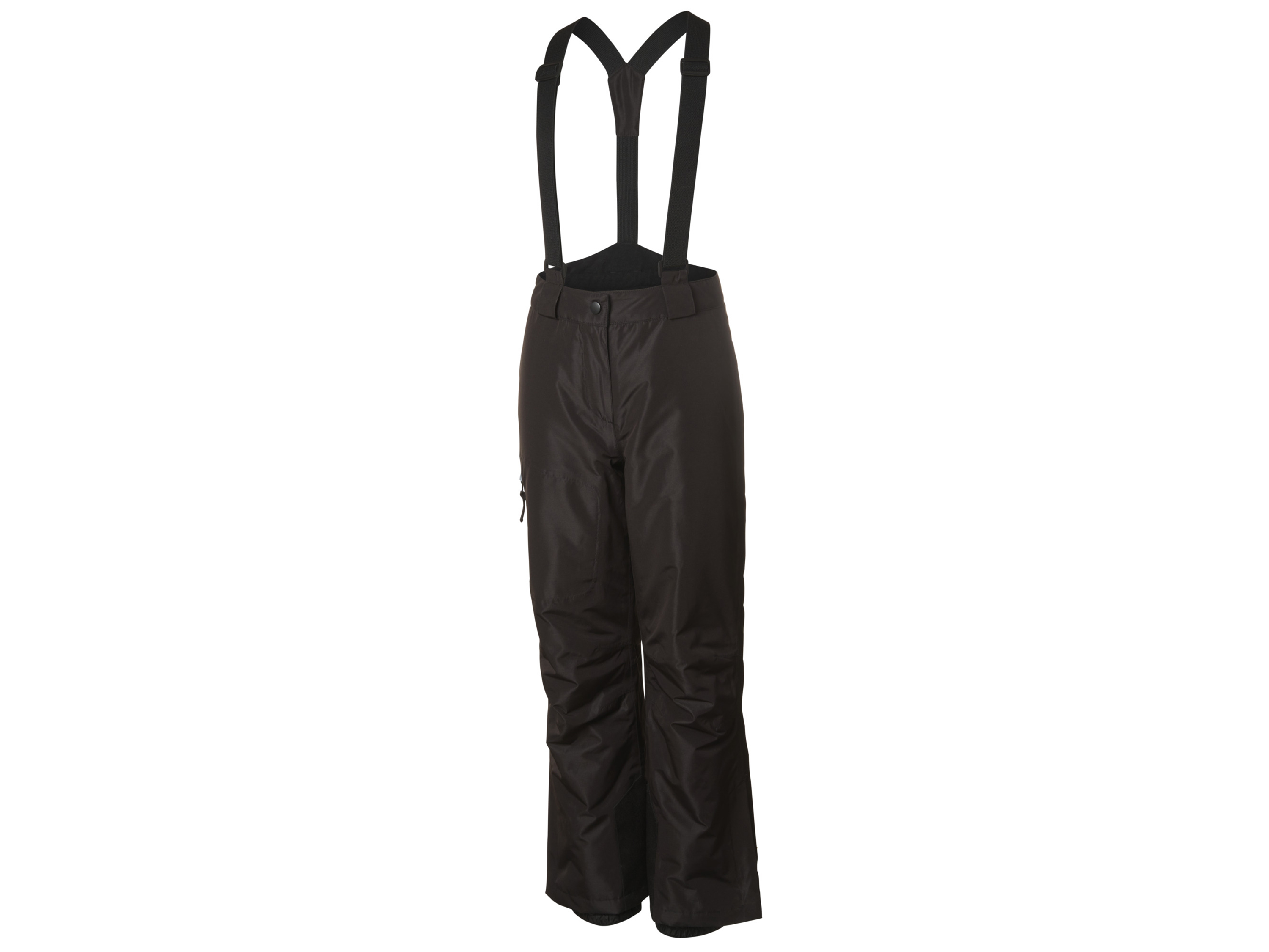 CRIVIT Pantalon de ski avec bretelles enfant (6-8 ans, noir)