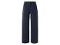 Pantalon large bleu marine élégant.