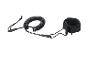 Leash de surf : laisse en spirale et manchette de cheville.