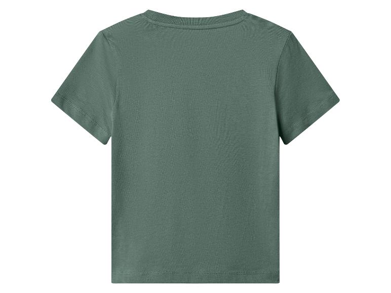 T-shirt vert foncé à manches courtes, vue de dos