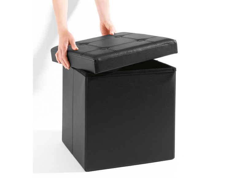 Aller en mode plein écran : LIVARNO home Pouf pliable avec coffre de rangement San Diego - Image 14