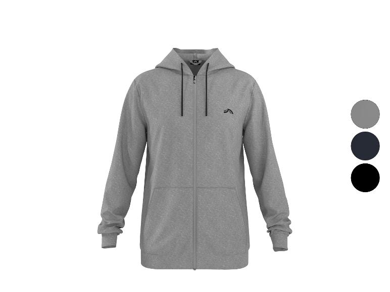 Sweat à capuche zippé gris, avec échantillons de couleurs