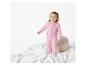 Une grenouillère rose pour bébé avec un lapin et l'inscription 'Good Night'.