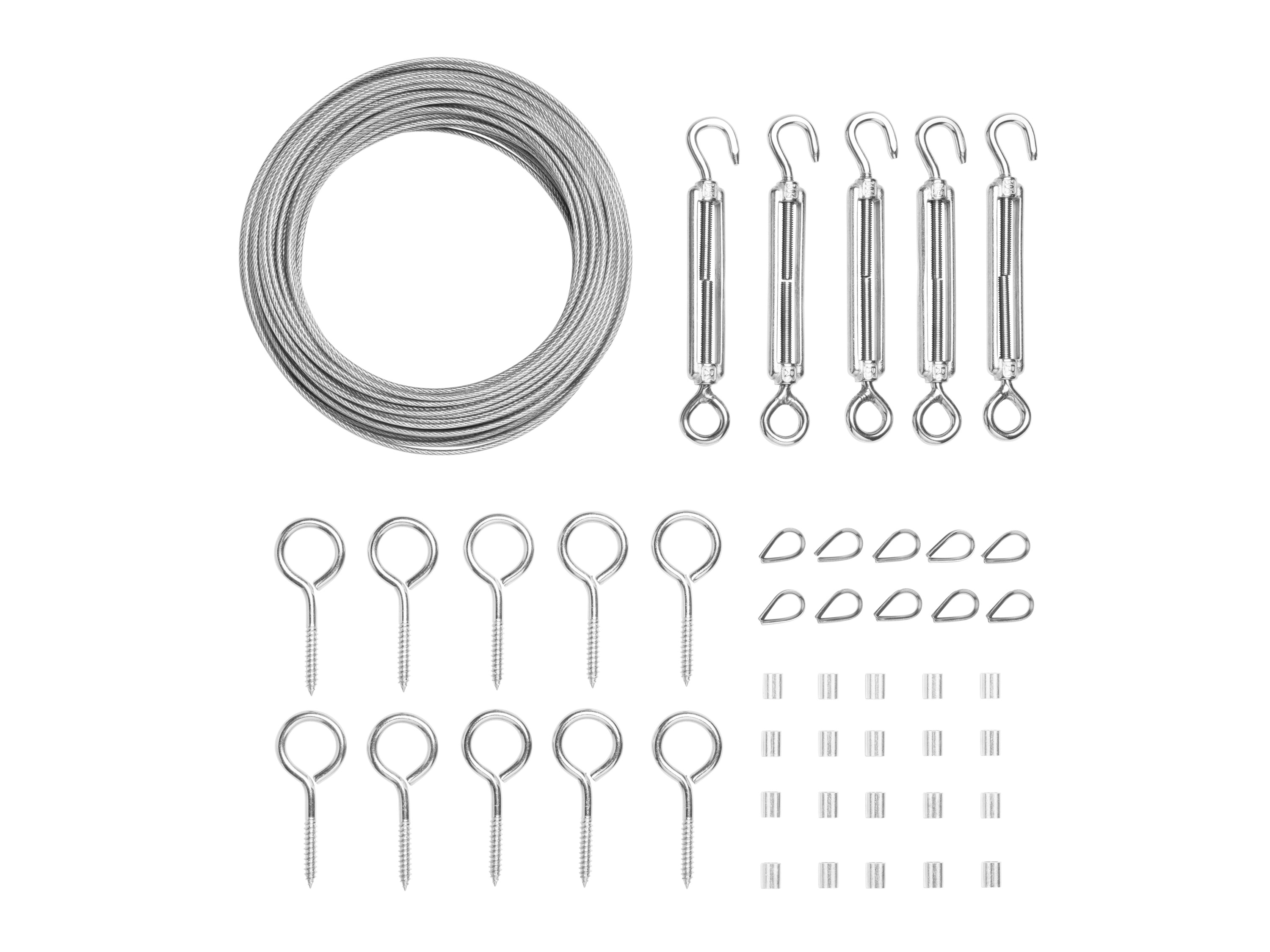 PARKSIDE® Set de câble métallique pour treillis (30m)