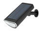 Applique murale solaire noire avec éclairage LED.