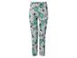 Pantalon de pyjama gris avec motif de personnages de jeux vidéo verts.