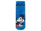 Chaussette bleue duveteuse avec motif Mickey Mouse.