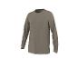 T-shirt à manches longues pour homme de couleur vert olive uni