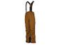 Pantalon de ski marron avec bretelles.