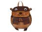 Sac à dos enfant en forme de loutre, marron et beige.
