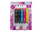 Cartouches d'encre United Office pour imprimantes Canon en noir, cyan, magenta et jaune.