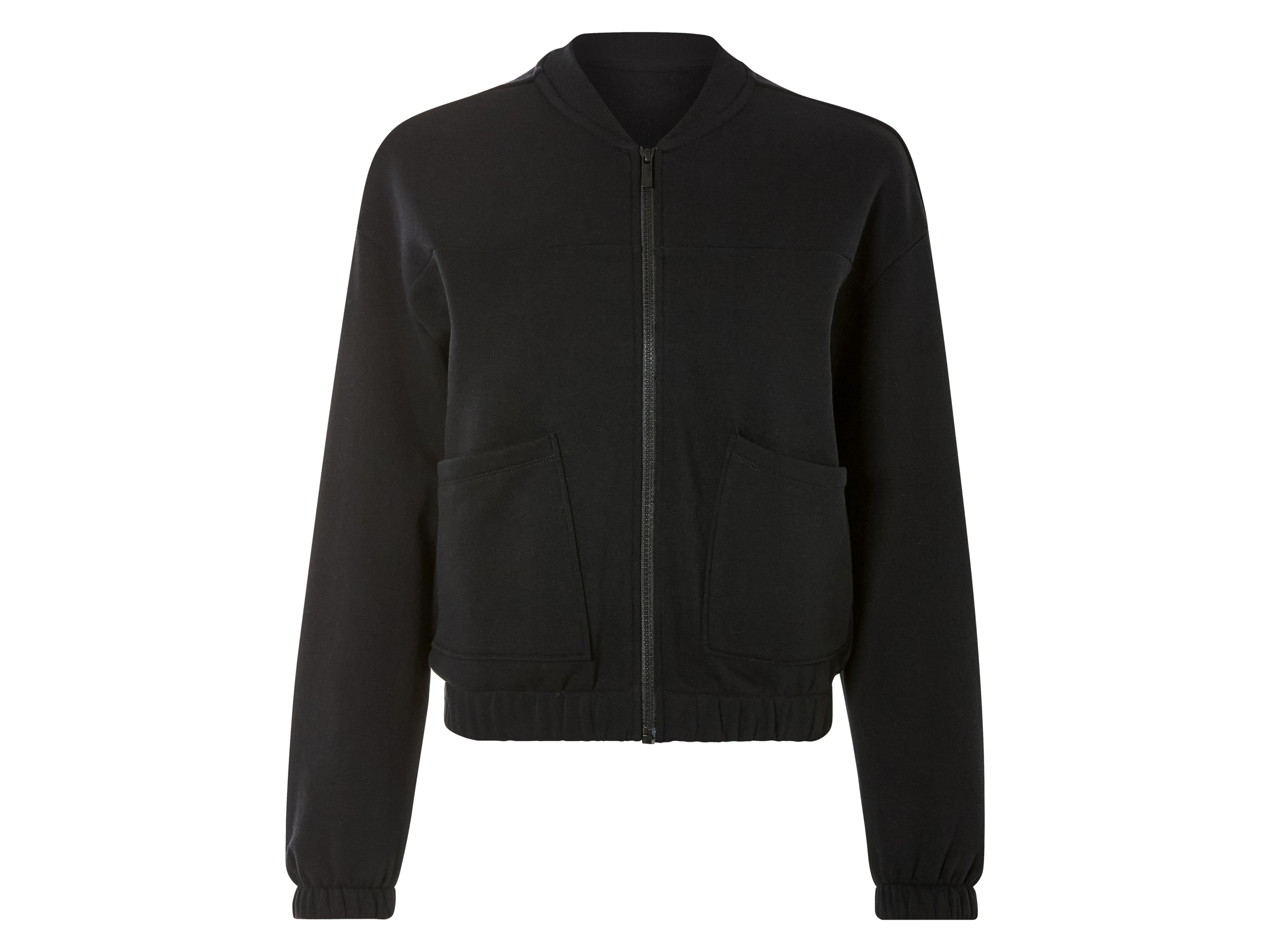 esmara® Sweat zippé femme (noir, S (34/36))