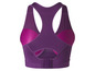Soutien-gorge de sport violet avec inserts en mesh