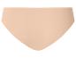 Culotte femme beige taille haute, sans coutures.