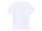 T-shirt blanc à manches courtes pour homme, vue de dos