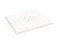 Dalle de plafond blanche avec un motif perforé.