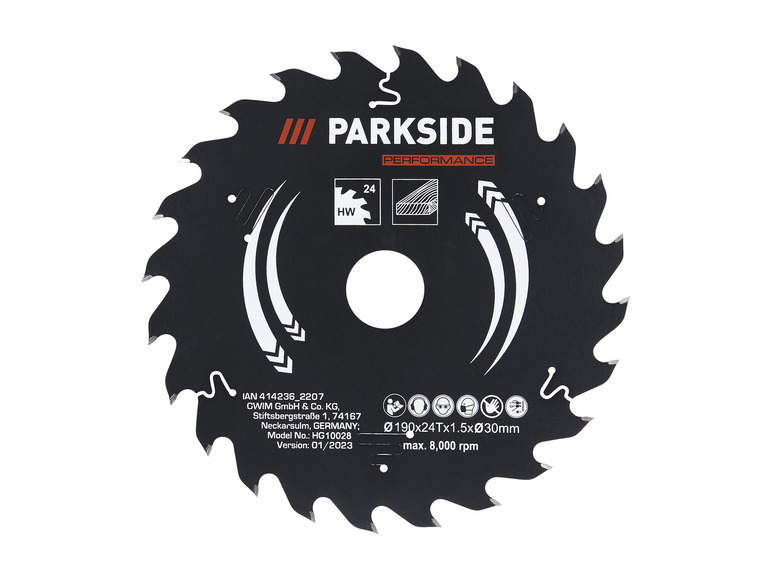 Aller en mode plein écran : PARKSIDE PERFORMANCE® Lame de scie circulaire, 190 x 1,5 x 30 mm - Image 3