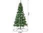 Sapin de Noël artificiel, 210 cm de haut, 106 cm de diamètre à la base.