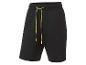 Short de sport noir avec des cordons jaunes