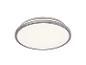Plafonnier LED rond avec cadre gris et diffuseur blanc