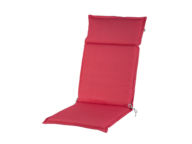 Coussin de chaise rouge avec dossier