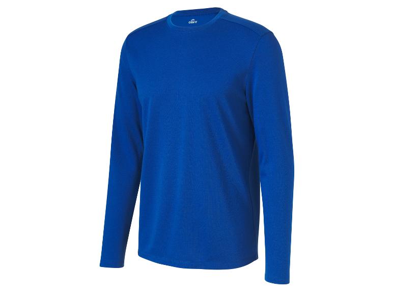 T-shirt bleu à manches longues Crivit pour homme.