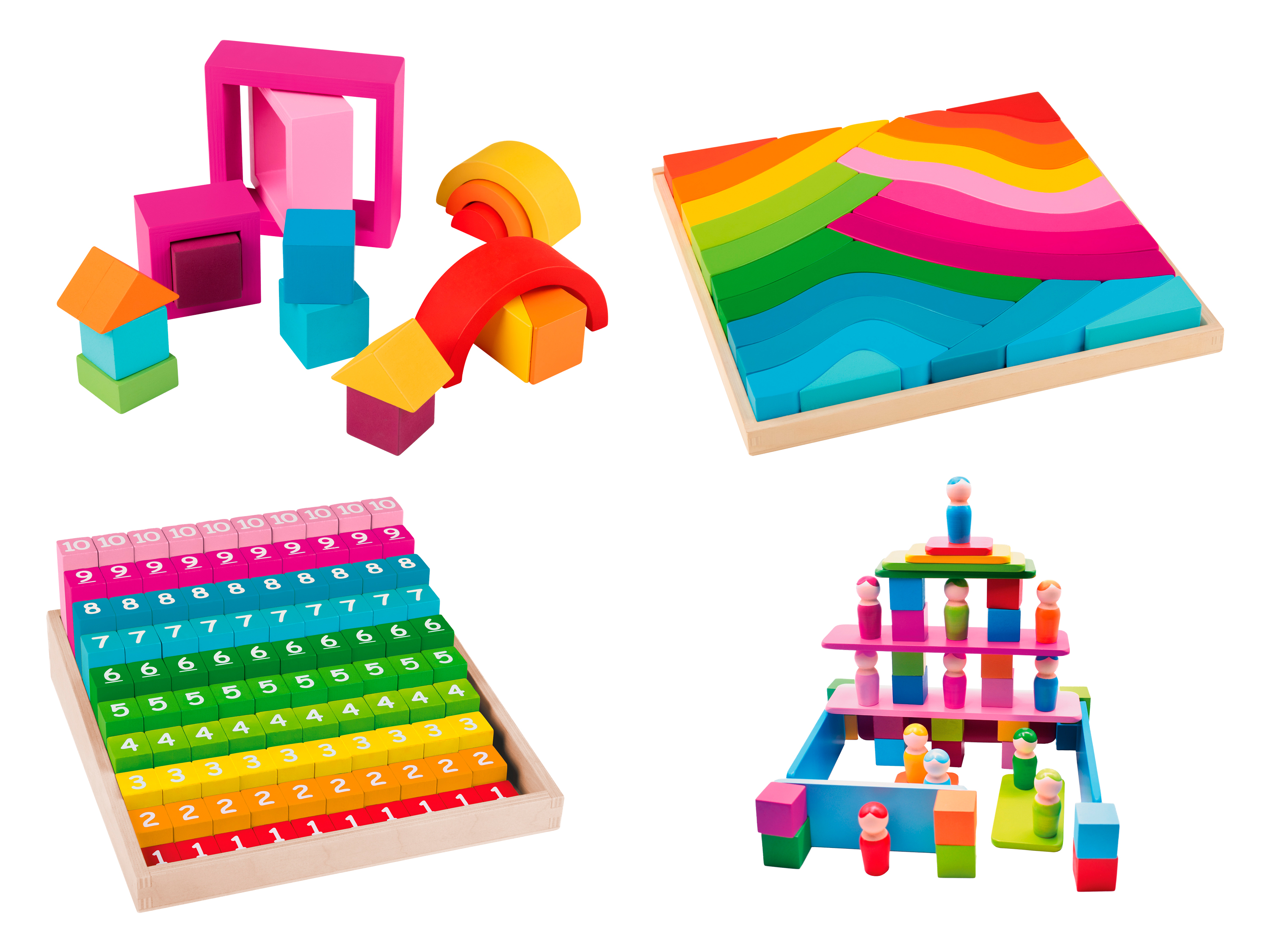 Playtive Jeu arc-en-ciel Montessori