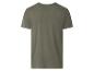 Dos d'un t-shirt homme vert olive à manches courtes.
