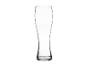 Verre à bière transparent, design élégant.