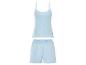 Ensemble pyjama bleu clair : débardeur et shorts.