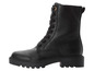 Bottines en cuir noir à lacets