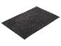 Tapis de bain rectangulaire gris foncé à texture moelleuse